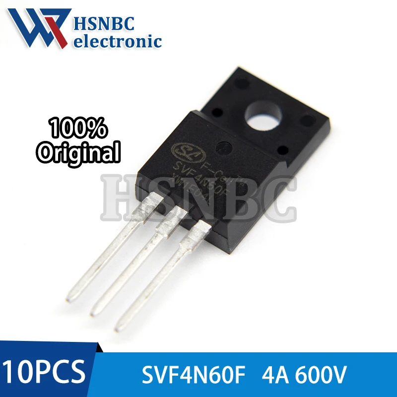 10PCS SVF4N60 4N60 SVF4N60F TO-220F 4A 600V N-channel Power MOSFET Transistor 100% New Original
