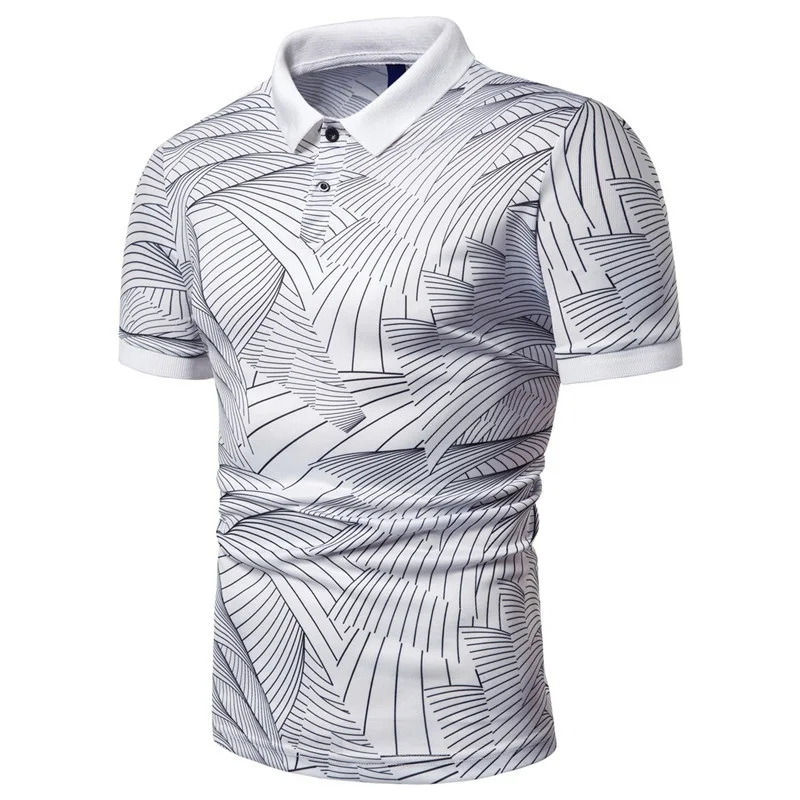 

Colorful 3D Printed Stripes Men's Polo Shirt For Men Clothing 2025 Short Sleeve Tees Summer Sport Lapel Tops Oversized T-Shirts