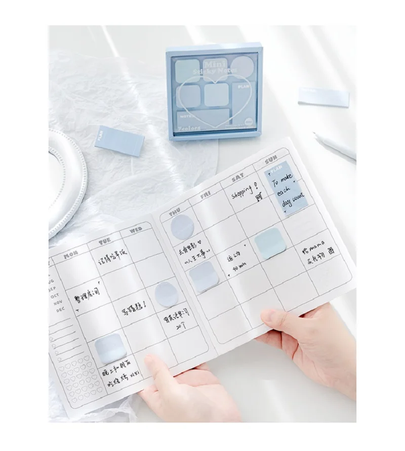 Creative Mini Multi-Function Notes Set Student Marks Stationery Sticky Notes Adhesive Labels School Office Supplies Memo Pad
