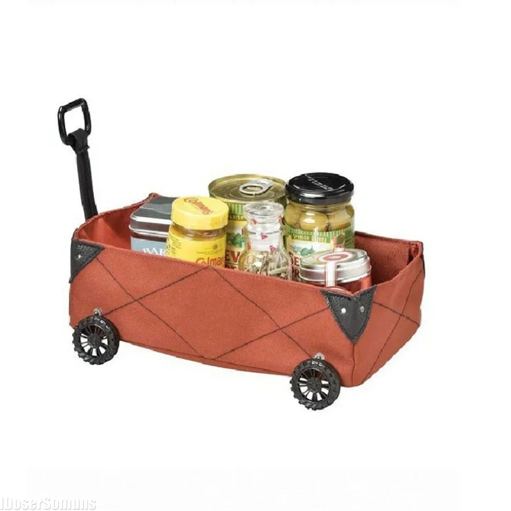 Outdoor Tissue Box Holder Simple Mini Rolling Cart Camping Storage Car for Car Back Seat Stroller Shopping Home Grocery