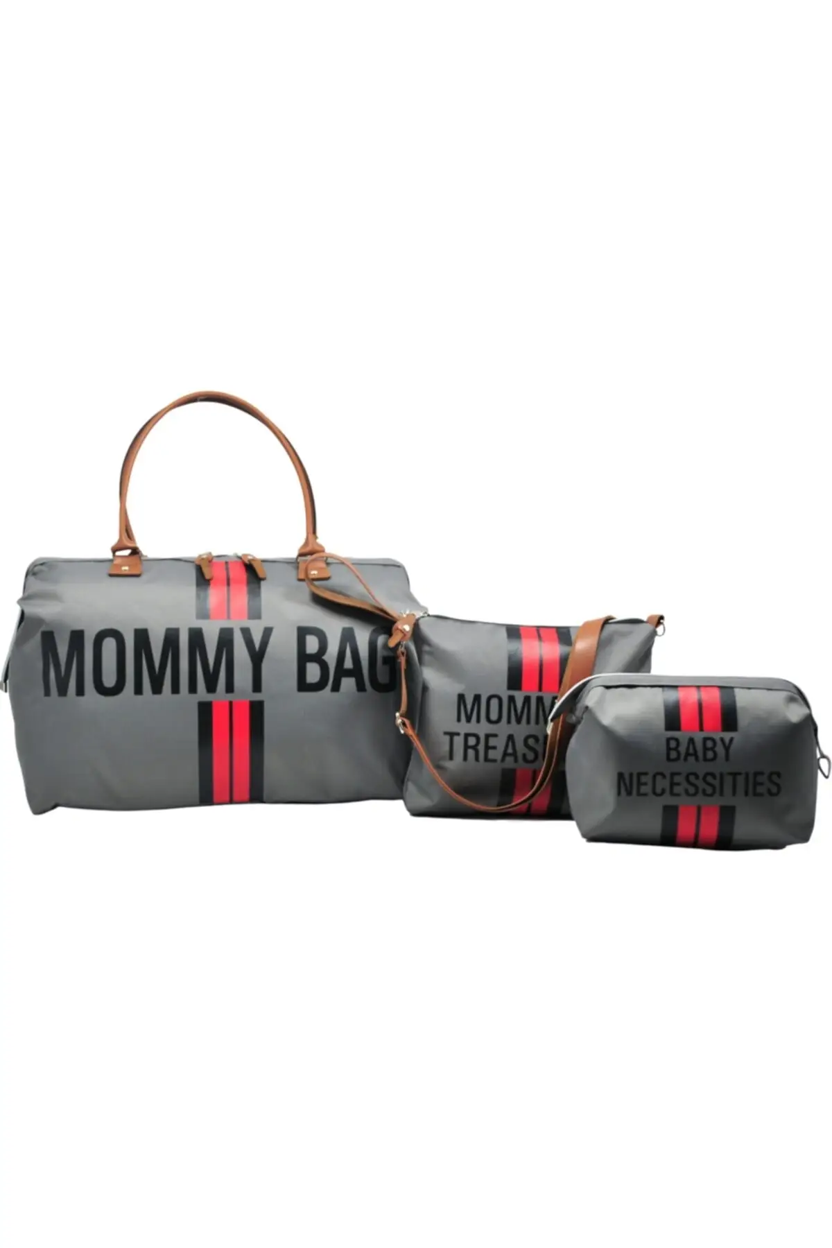 

Mommy Bag Design Striped 3 Pcs Set Gray Baby Mommy Baby Care Bag 2022 Mommy Bag Stroller Organizer Changing Travel Backpack