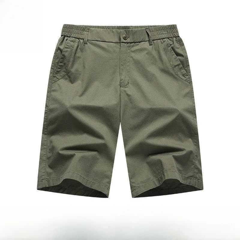 

Pure Cotton Casual orts Men's Five-Quarter Length Loose Fit Summer Workwear Large Size Dad Sle Comfortable Breathable