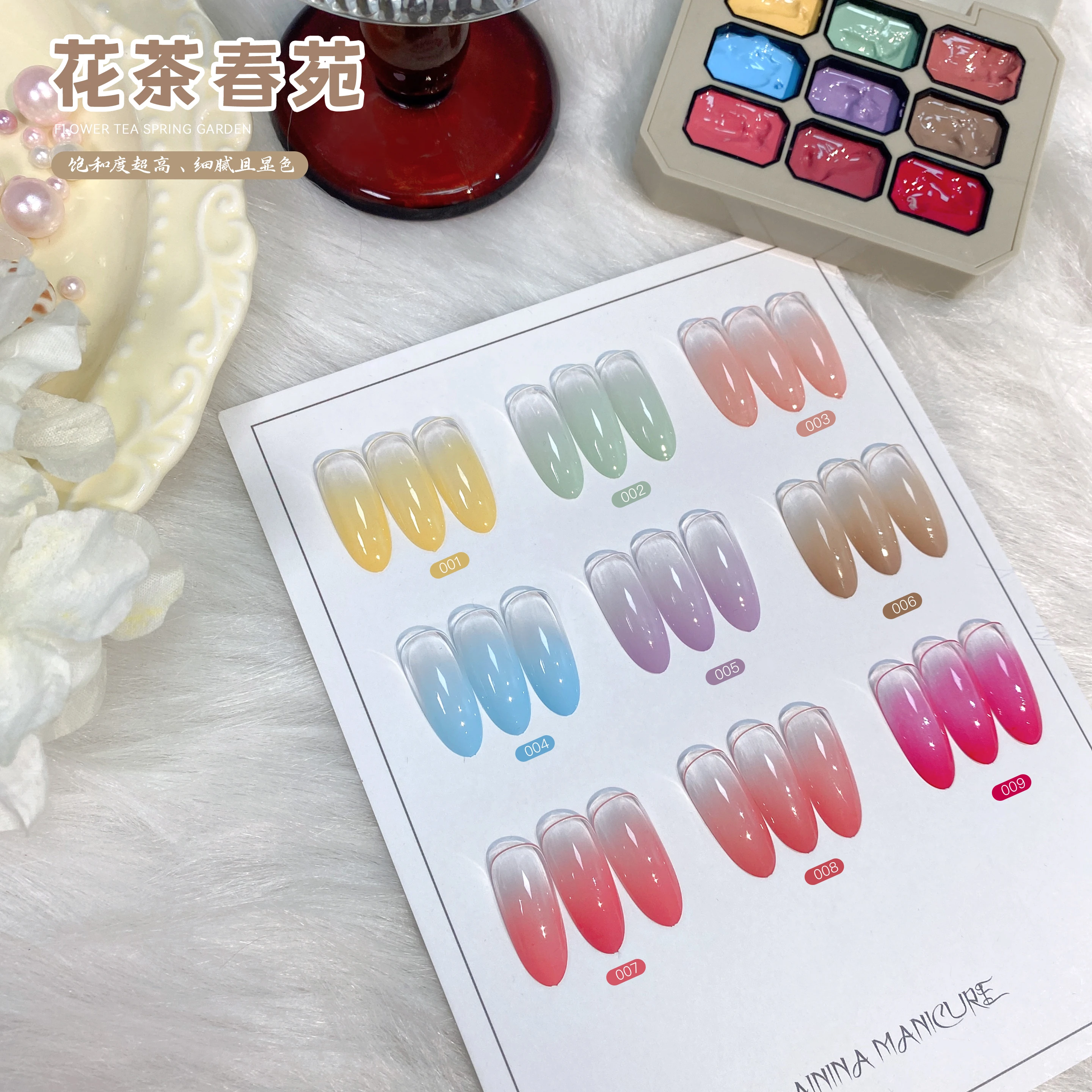 1 PC Solid กาวยาทาเล็บ Patting กาวสีภาพวาดกาวเล็บสร้างสรรค์ตกแต่งเหมาะสําหรับผู้เริ่มต้น DIY
