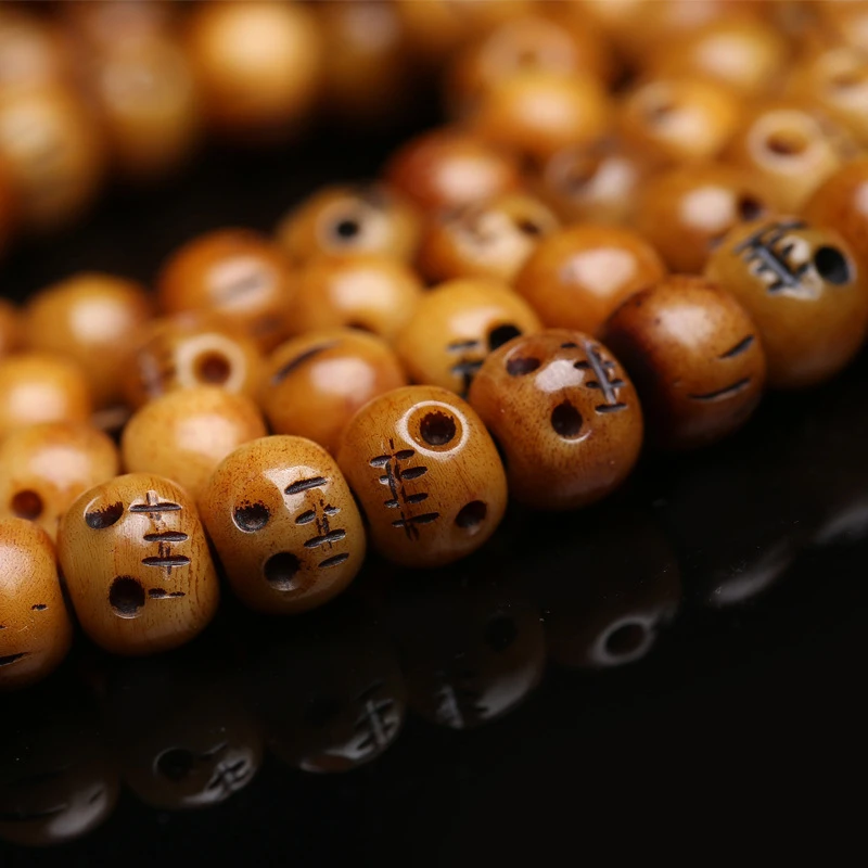 Tibetan-Style Yak Bone 108 Semi-Finished Loose Beads Jewelry Making