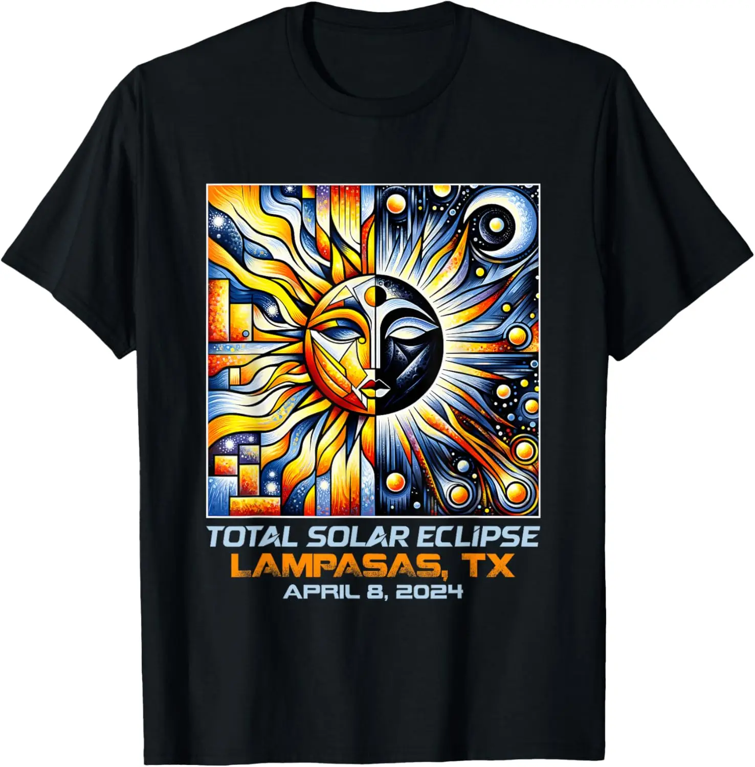

Cubism Total Solar Eclipse Lampasas Texas T-Shirt