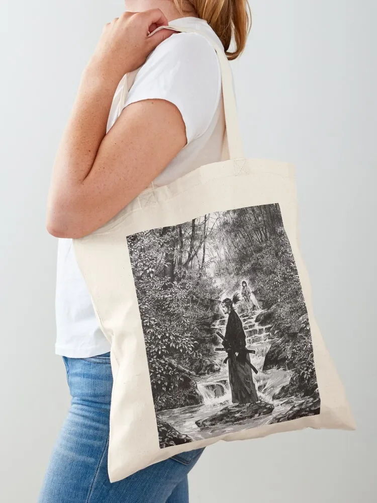 Manga Vagabond Musashi Miyamoto Tote Bag Canvas shoulder bag Cloth bags Tote Bag