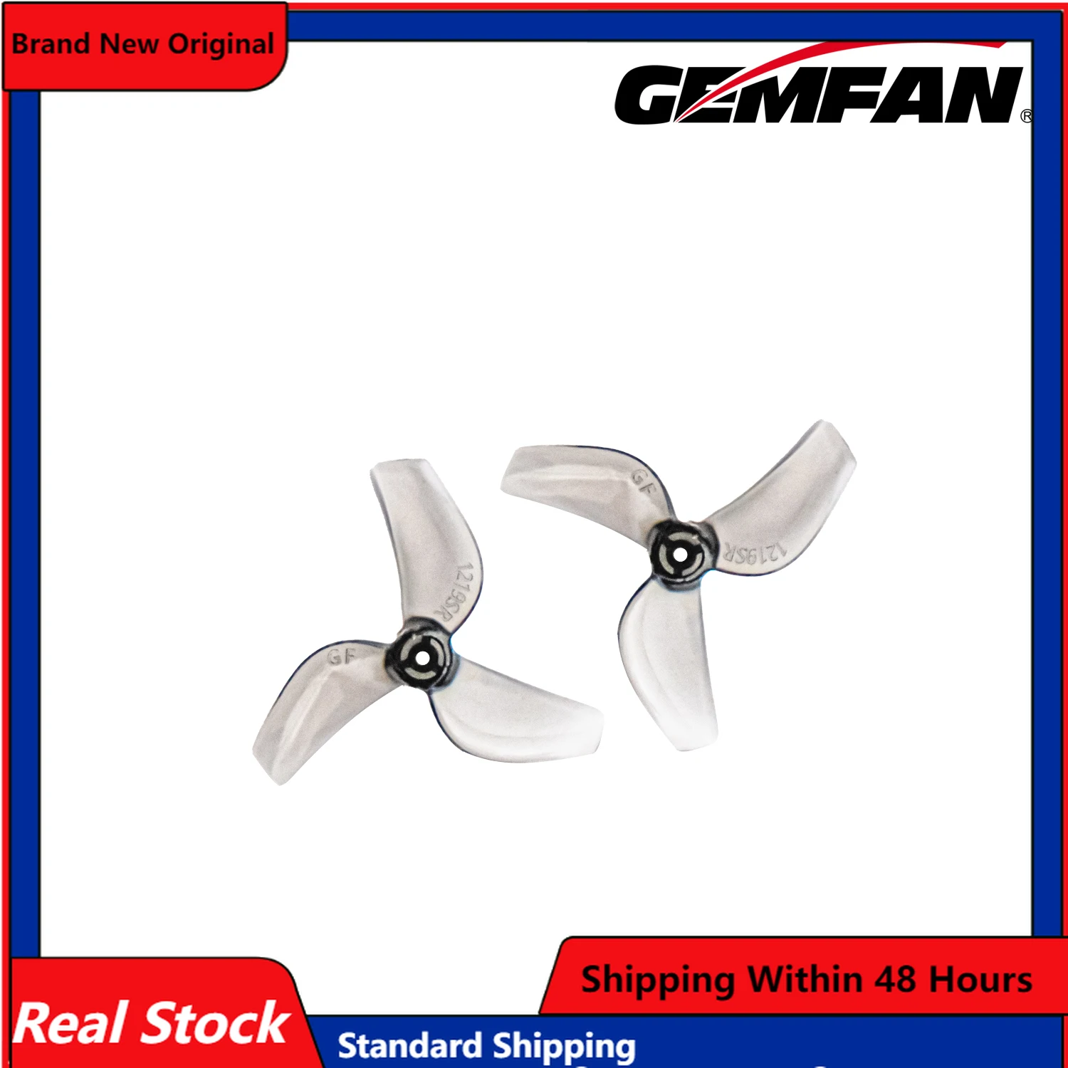 8Pairs(8CW+8CCW) Gemfan 1219S 31mm 3-Blade Ultra-lightweight Propeller for FPV Tinywhoop Micro Drone 0702 29000KV DIY Parts