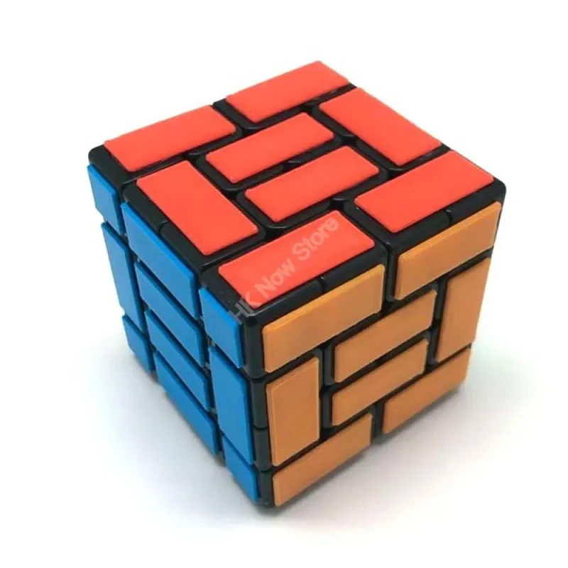 Calvin's Evgeniy Window-Cube-4 Bandaged 4x4x4 Magic Cube Neo Speed Twisty Puzzle Brain Teasers Educational Toys