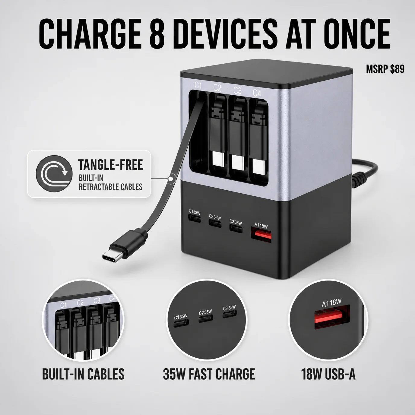 estacion-de-carga-rapida-con-multiples-puertos-y-tecnologia-pd-4-cables-usb-c-retractiles-integrados-7-puertos-de-salida-35-w-qc30-18-w-concentrador-de-cargador-de-escritorio