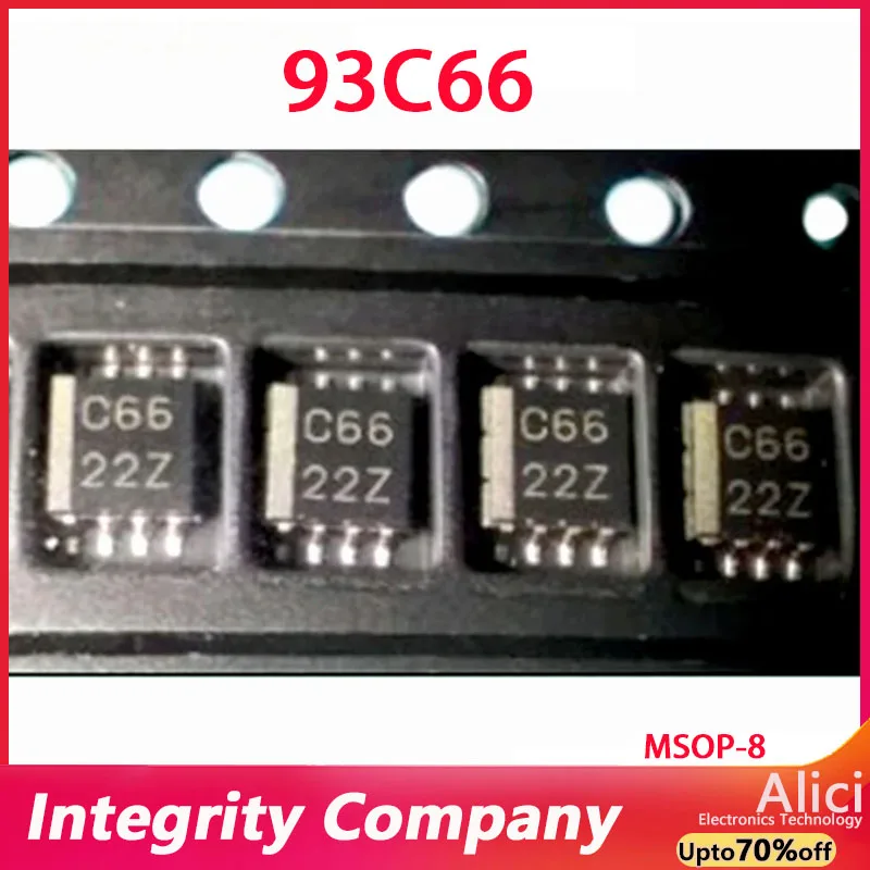 2 قطعة/الوحدة الأصلي BR93L66RFVM C66 R66 93C66 93C66C-I/MS R66W MSOP8 EEPROM IC رقاقة