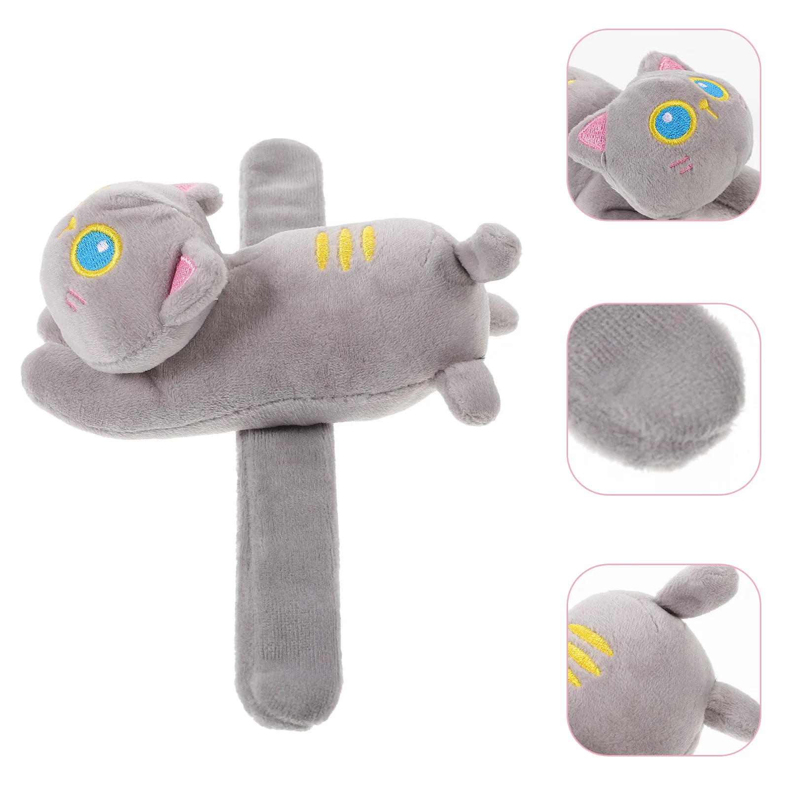 

Cat Slap Bracelet Stuffed Animal Patting Wrist Band Cartoon Soft Comfortable Party Favor Decorative Animal Snap Band