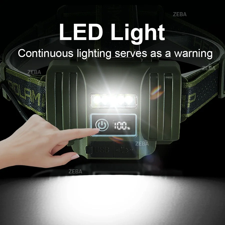 Most Powerful LED Headlight 28000000LM Ultra Bright Rechargeable LED Headlamp Long Range 3500M Head Flashlight 18650 Head Torch