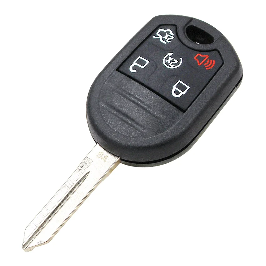 5 Button Remote Key Fob for Ford Expedition Explorer Taurus Flex 315/433MHz with 4D63 80bit Chip FCC: CWTWB1U793