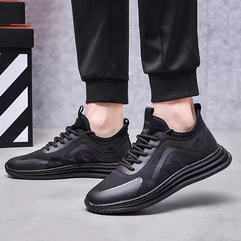 Sneaker casual alla moda da uomo, leggera, comoda, traspirante, antiscivolo, suola morbida, scarpe da corsa per esterni resistenti all'abrasione