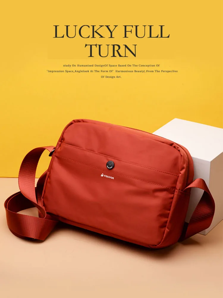 Fouvor Kadın Crossbody Çanta Moda Rahat Basit Oxford Kumaş Su Geçirmez Omuz Çantaları Büyük Kapasiteli Hafif Bayan Çantaları 2918-08