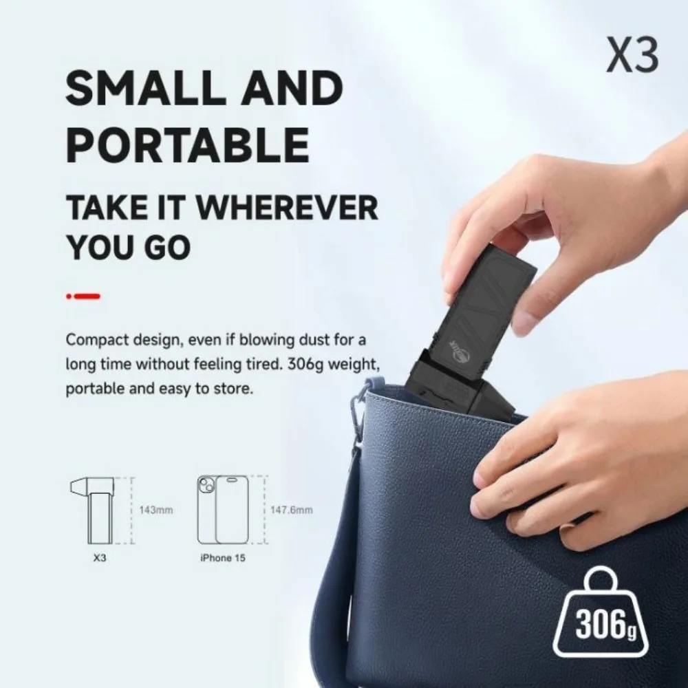 Reusable Can Violent Mini Turbo Jet Fan Compressed Air Duster Computer Keyboard 130000 RPM Cordless Powerful Blower Durable