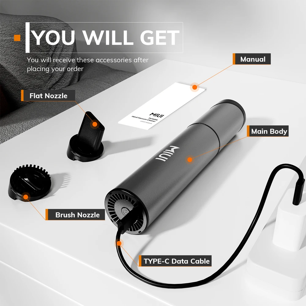 Mini Portable Vacuum Cleaner Cordless Handheld Vacuum