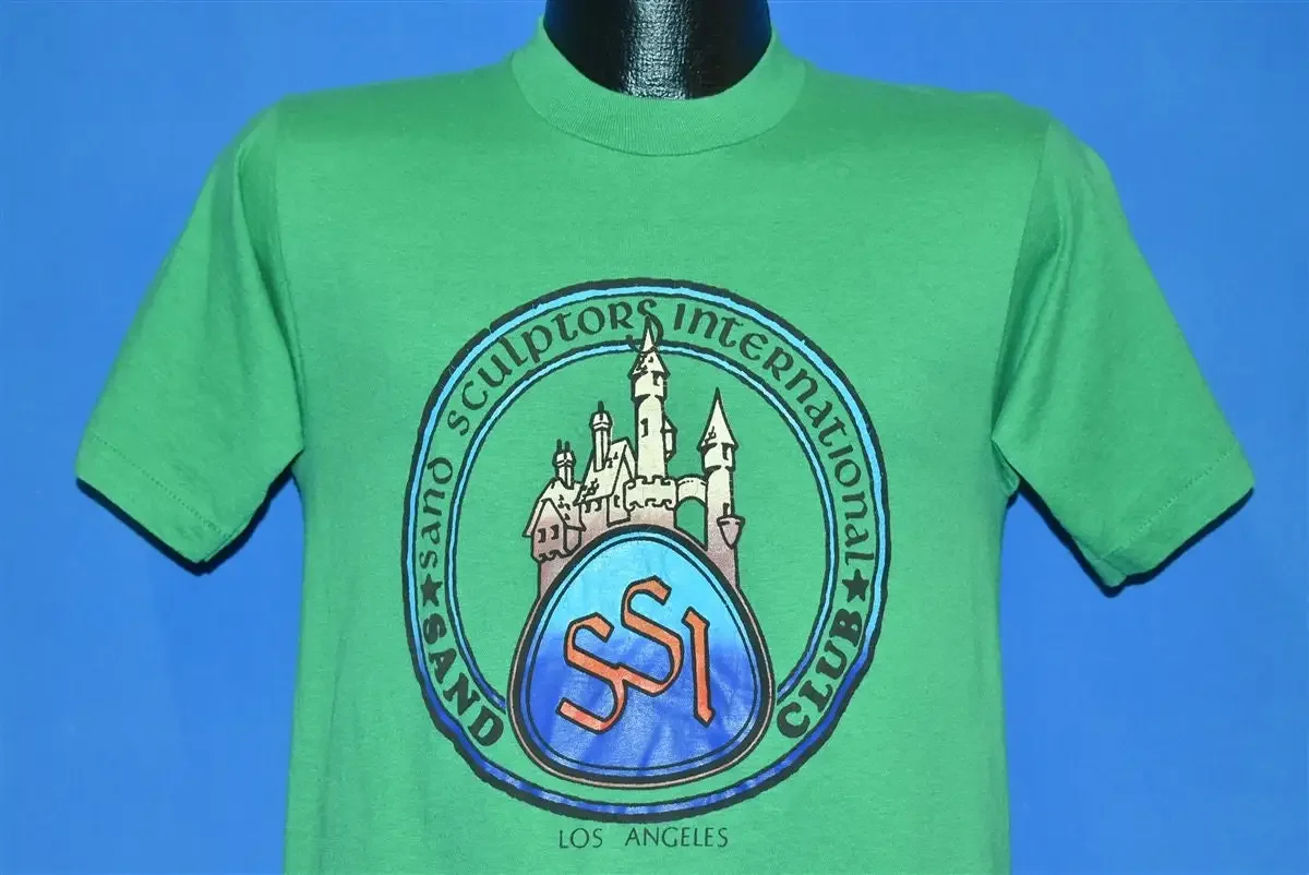 80s Sand Sculptors International SSI Club LA T Shirt Small Vintage