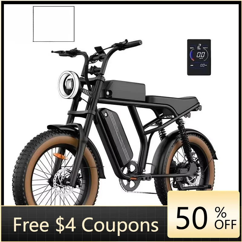 

Rs 48V 500W electric hybrid bicycle 20 inches wide tire rear hub motor disc braking system, United States, European Union, Unite