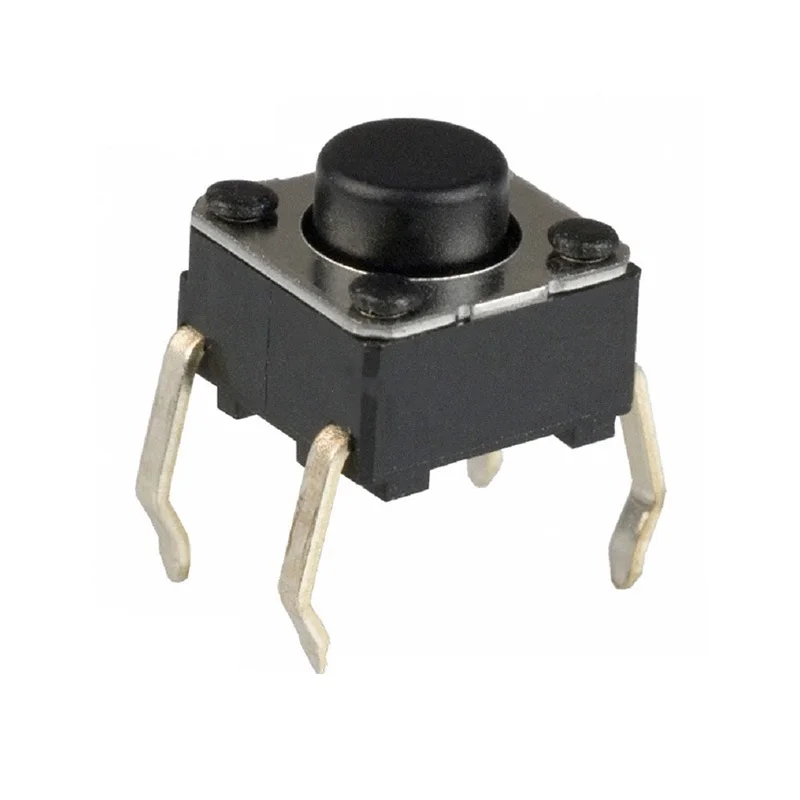

100Pcs/lot B3F-1020 Tactile switch Round button 6*6*5mm size