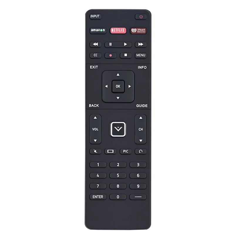 BFYL-XRT500 Doppelseitige Tastenfernbedienung, geeignet für VIZIO TV-Fernbedienung XRT500 Ersatzfernbedienung