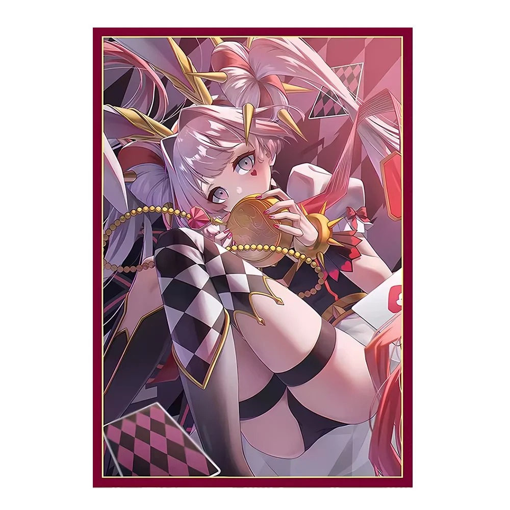 

50pcs 63x90mm Anime Card Sleeves Laundry Dragonmaid Splints Card Sleeves Board Game Trading Card Protector for YGO