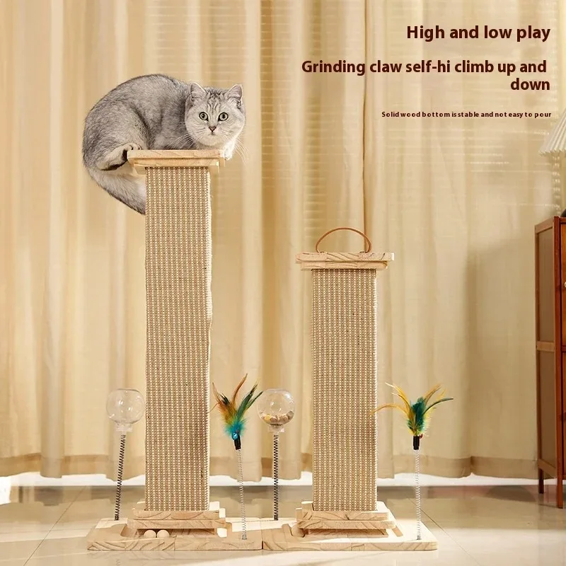 Large Roman Column Cat Climbing Frame - Sturdy Sisal Scratching Post,  Non-Fading Cat Scratching Column, and Fun Toy for Felines - AliExpress 15