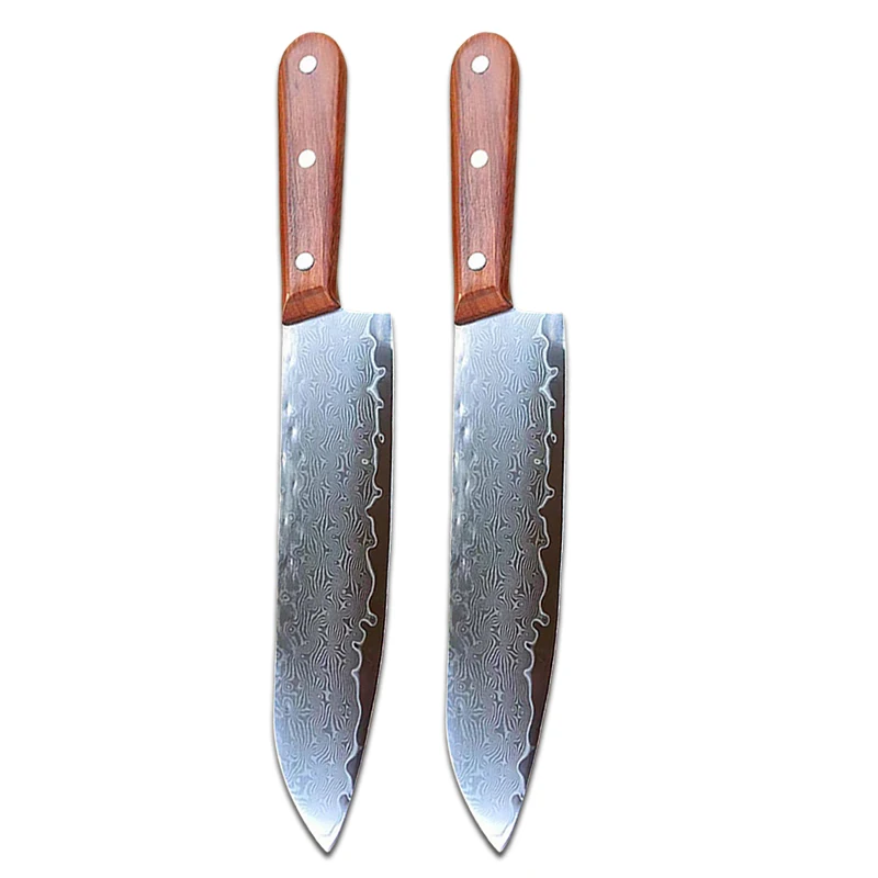 NONE 67-lagiges Küchenmesser aus Damaststahl, japanisches Kochmesser, Fleischbeil, Santoku-Sushi-Messer, professionelle Kochutensilien 4