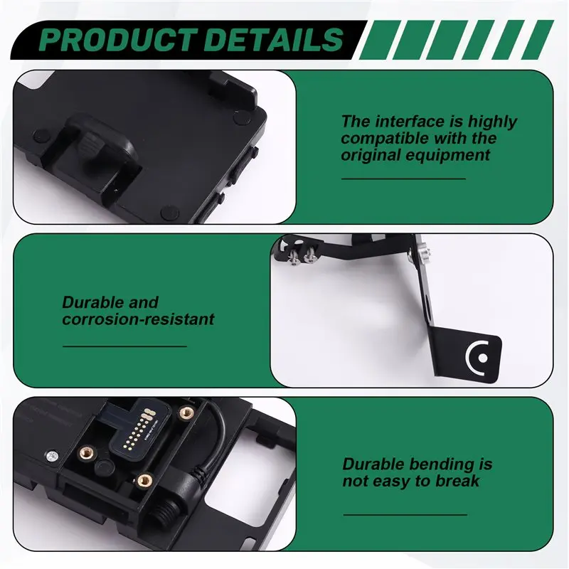NEW HOT In Stock-USB Holder Mount Stand For BMW K1300GT