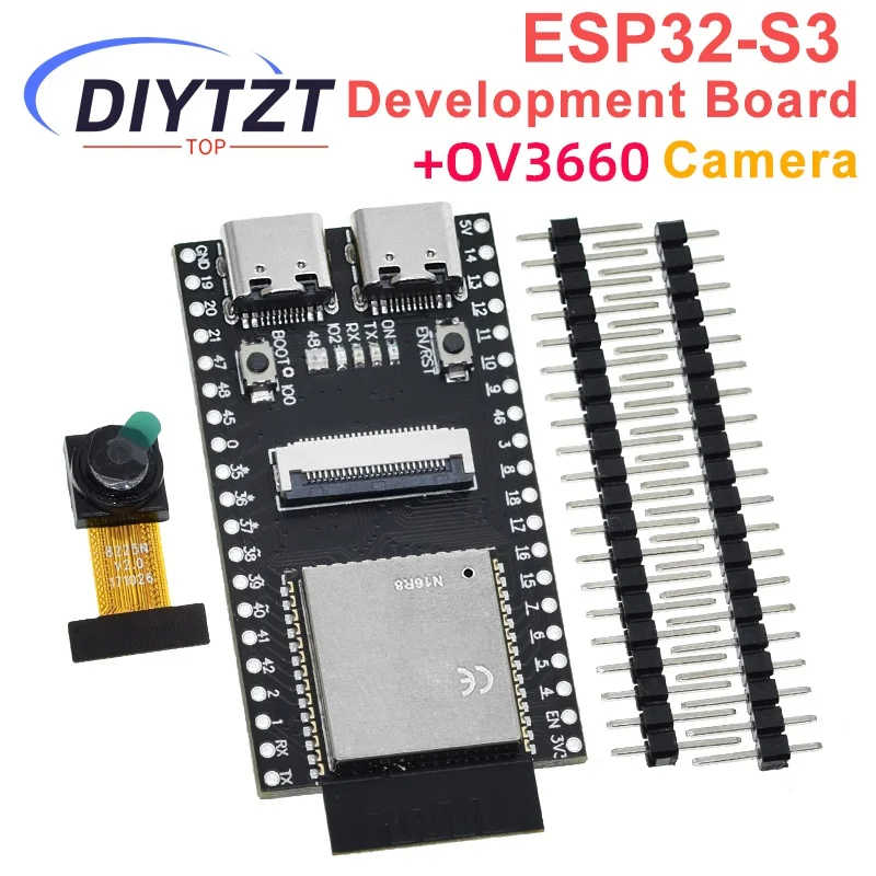 DIYTZT ESP32-S3 N16R8 CAM مجلس التنمية واي فاي + وحدة بلوتوث كاميرا OV3660 #5