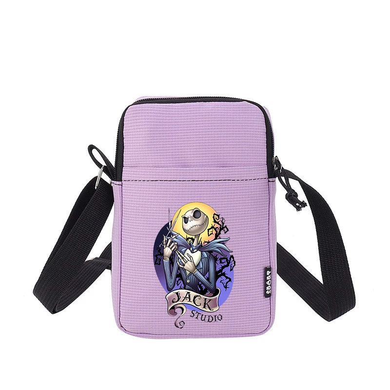 Borse a tracolla The Nightmare Before Christmas Ragazza Kawaii Anime Figure Borsa a tracolla da donna Borsa alla moda per cartoni animati di grande capacità