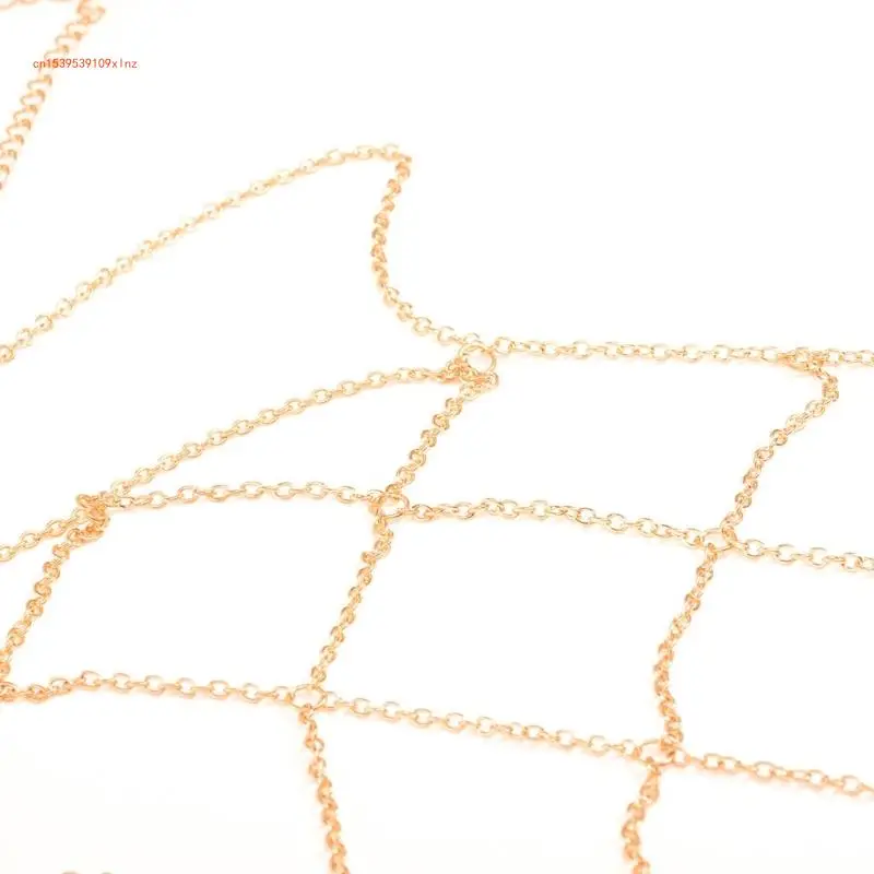 Europese en Amerikaanse ornamenten zomer gouden zilveren mesh ketting beha body chain met kledingaccessoires buiksieraden