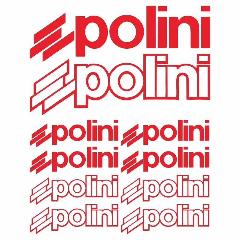 مجموعة ملصقات سيارة إبداعية مكونة من 10 قطع - متوافقة مع ملصقات الرسومات المقاومة للماء لسيارة Polini Motorcycle Car PVC #4