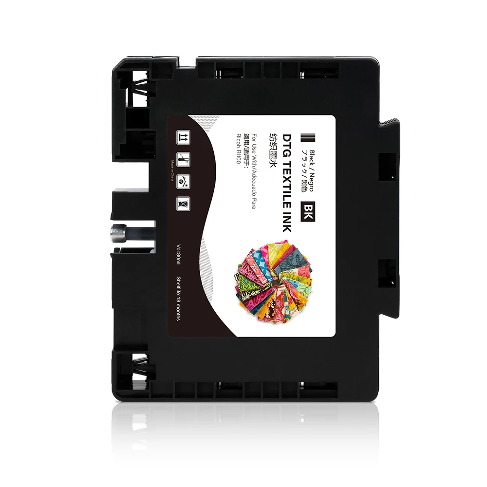 Winnerjet Ri 100 ri100 RI-100 Compatible ink cartridge for Ricoh RI100 printer With DTG ink With one time use chip