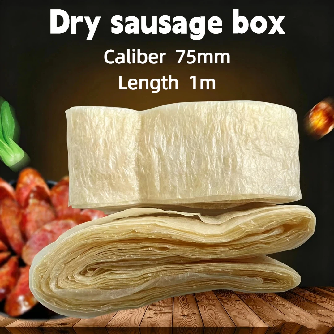 1m * 75mm dry sausage cover, making sausage boxes that are not easily broken for sausages, hot dogs, and salami
