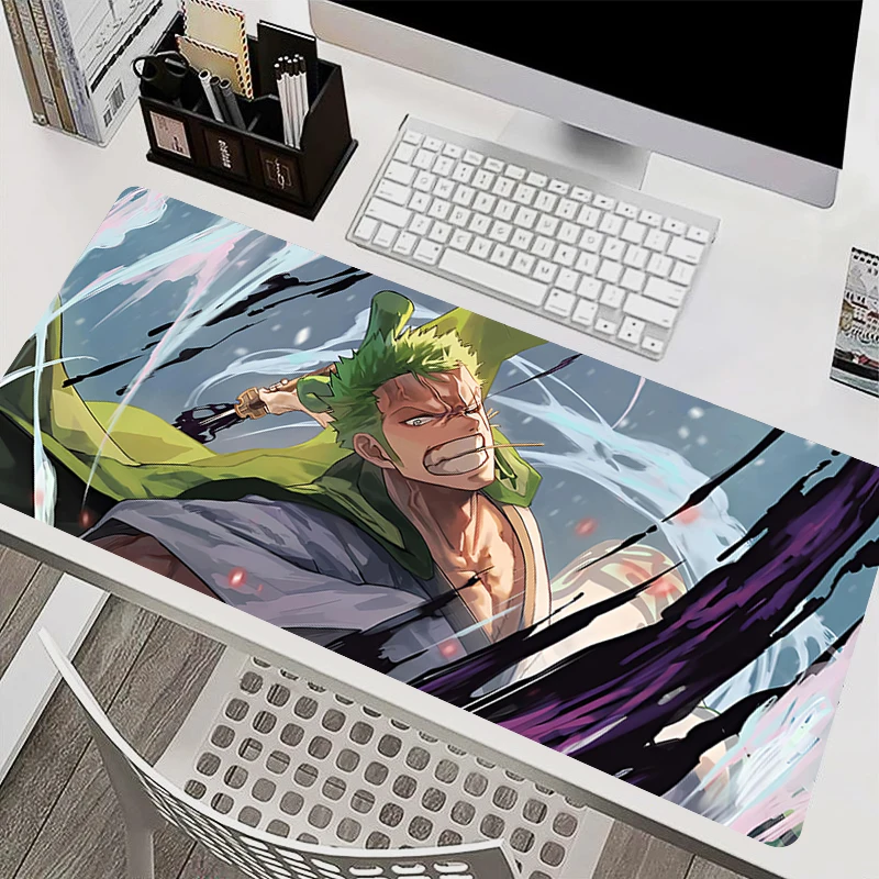 Tapis de souris accessoires PC tapis de clavier tapis de bureau anti-dérapant HD une pièce Zoro tapis de souris en caoutchouc tablette tapis de jeu tapis étendu