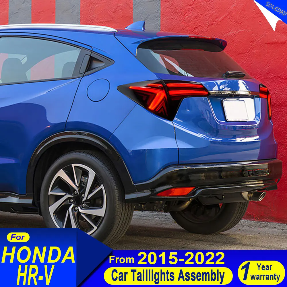 

Car LED Taillight For Honda HR-V Vezel 2015-2022 LED Car Tail Lamps DRL Dynamic Turn Signals Tail Light Assembly Plug and play