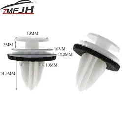 100PCS Plastic Car Door Panel Fastener Clips Fastener Rivet Bumper Clips Retainer Universal Screw Clips Car Accessories