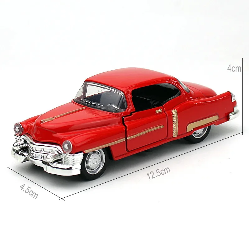 TOPMAYA Neue Oldtimer 1/32 Maßstab Modell Legierung Diecast Simulation Zurückziehen Cabrio Fahrzeug Junge Kinder Sammlung Spielzeug B086
