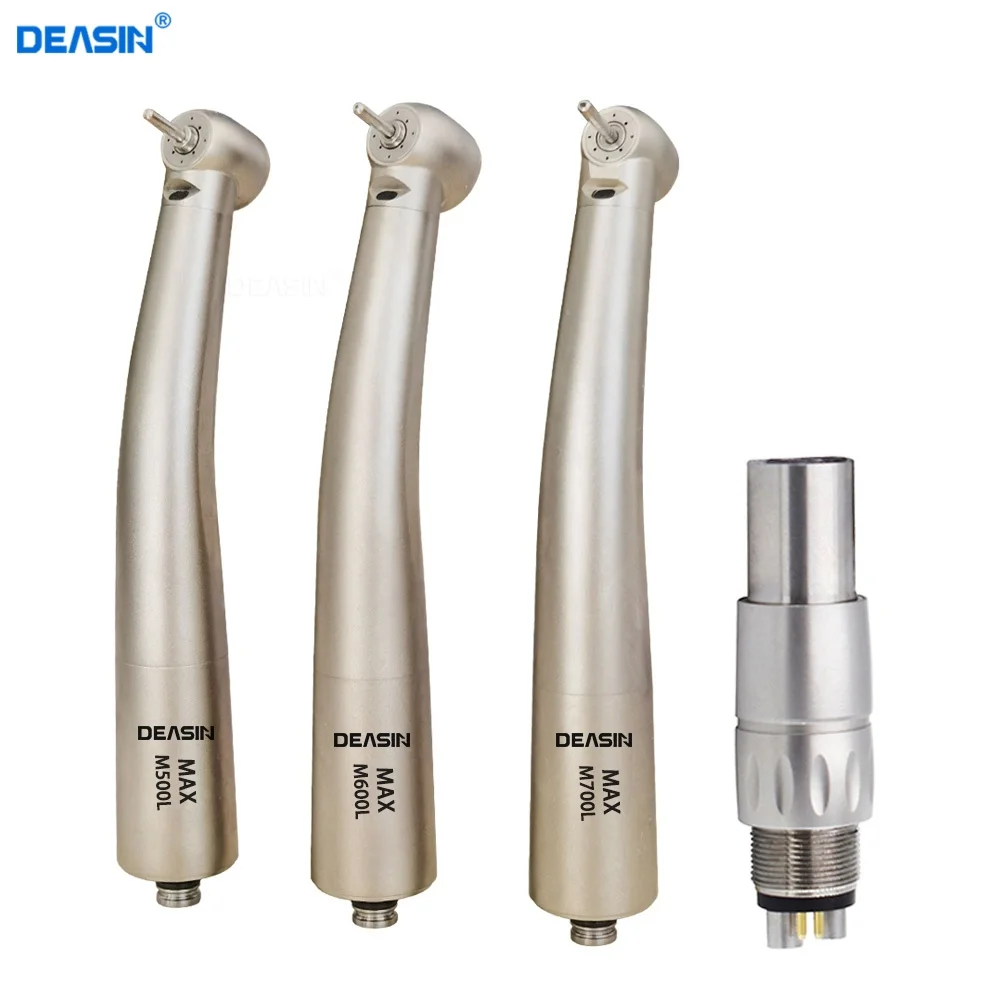 Deasin S MAX M600L (Torque Head) Typ Dental Optic LED Hochgeschwindigkeits-Chirurgisches Optisches Handstück für NSK-Kupplung