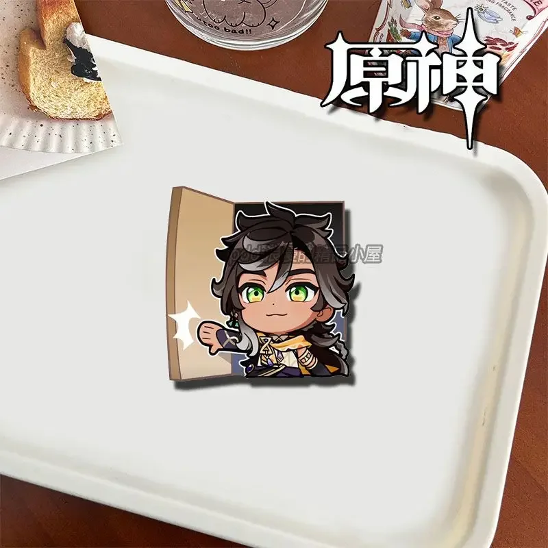Genshin Impact Sethos, фигурка Kawaii, значки на булавке для лица, аксессуары для косплея заключенного, акриловый значок с героями мультфильмов, коллекция брошей на пуговицах