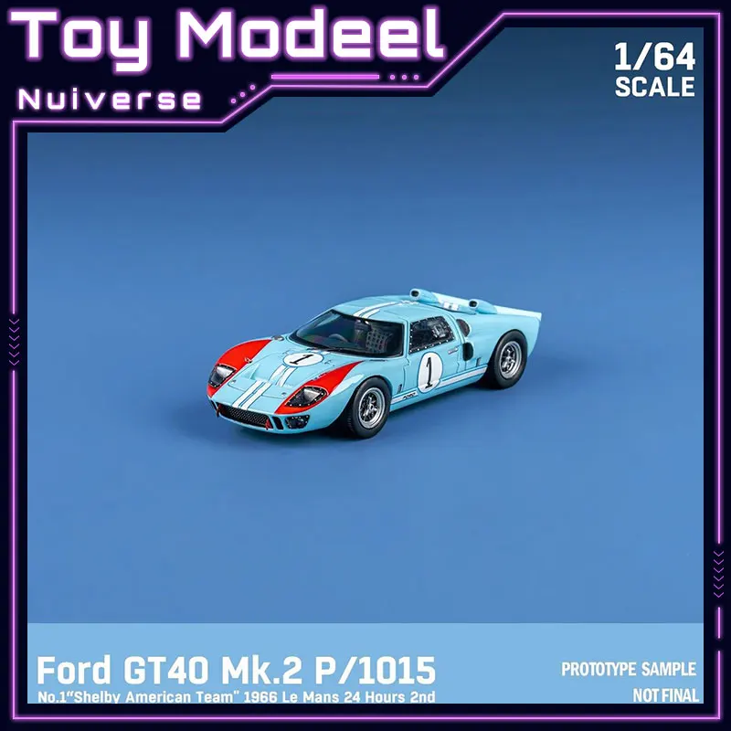 Findclassically Ford GT40 MK2 Le Mans Winner Champion 1:64 Diecast Alloy Car Model Collectible Vehicle Perfect Gift for Car Fans