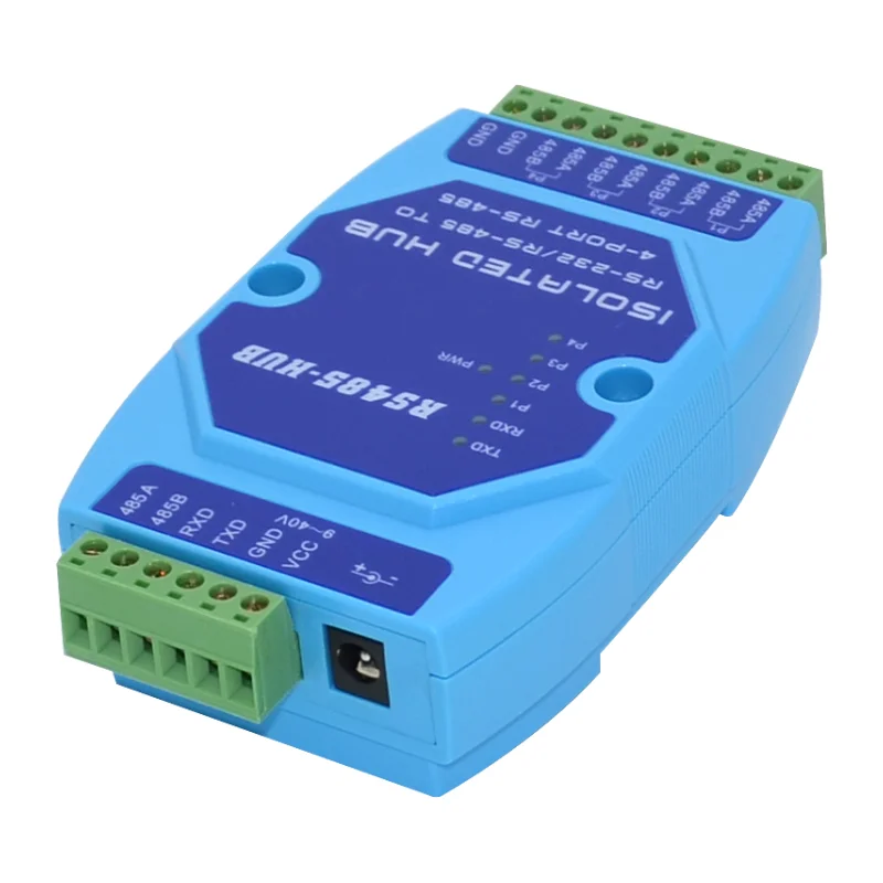 Industrial Grade Optoelectronic Isolation 4-way RS485 Concentrator Split Sharer 485 Splitter 485hub 1 in 4 Out