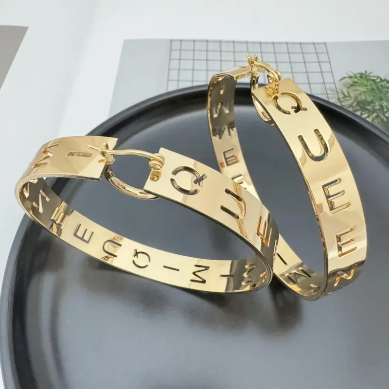 

Custom Letter Hoop Earrings Engrave Name Earrings Minimalism Earrings Name Chunky Hoop Earrings Christmas Gifts for Wife