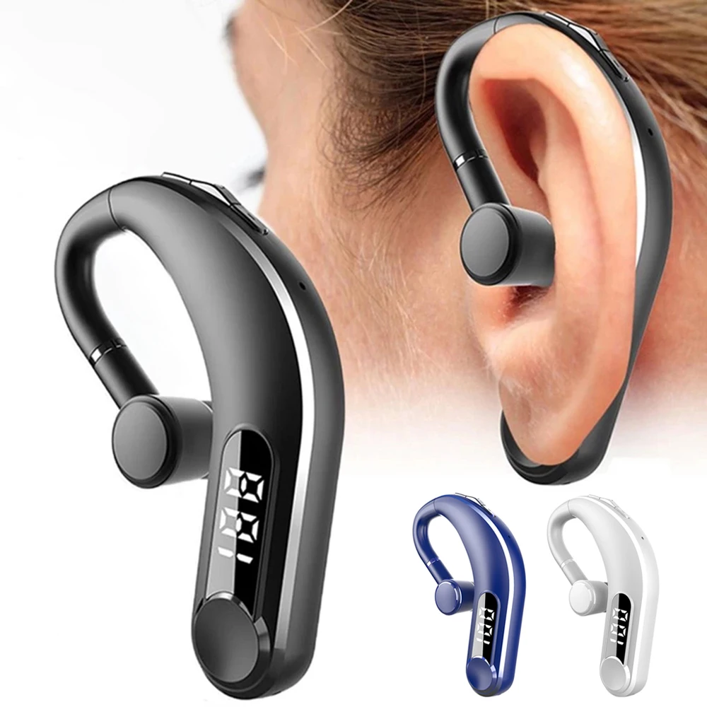 M22 Business-Kopfhörer 5.2, Bluetooth-Kopfhörer, lange Akkulaufzeit, kabelloses Headset, Freisprecheinrichtung, Sport-Ohrhörer mit Mikrofon, LED-Anzeige