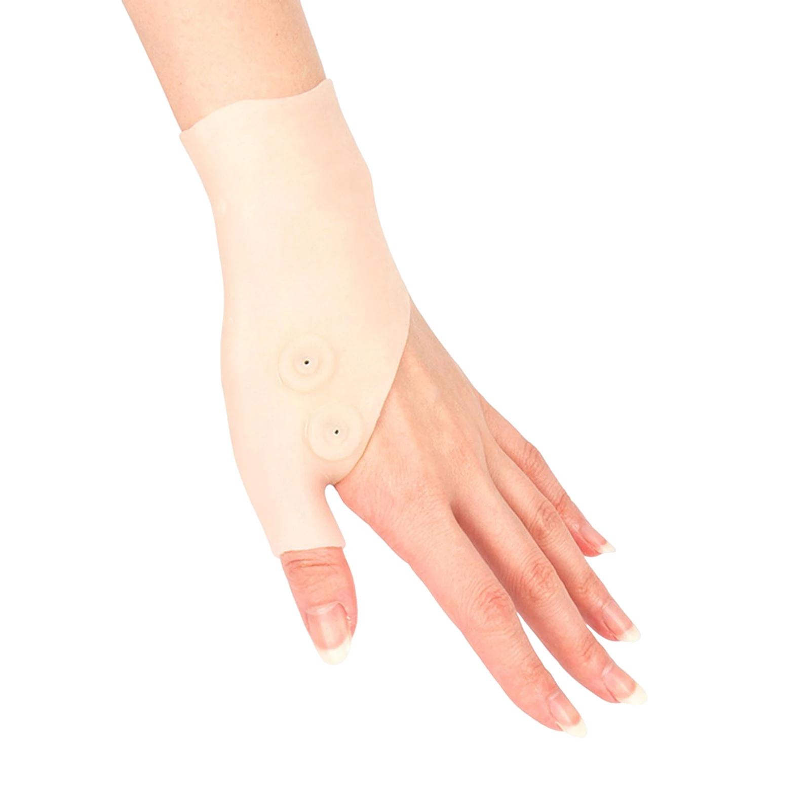 Silicone Magnetic Therapy Glove with Thumb Hole Wrist Sleeve Brace for Treating Hands Arthritis