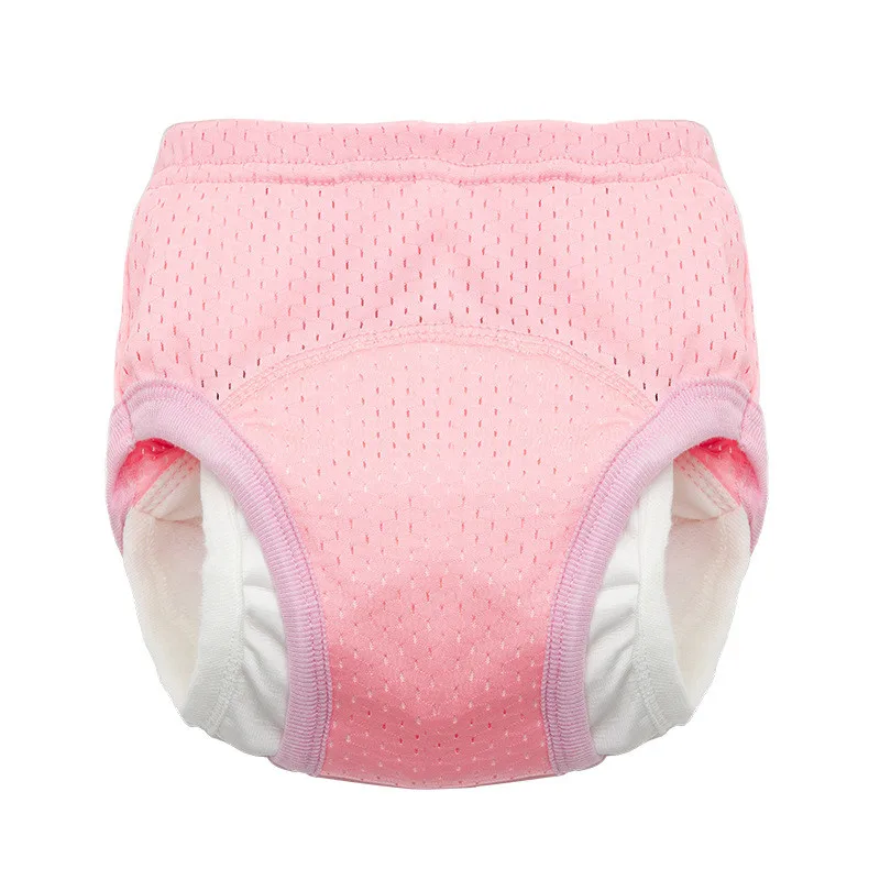 Calças de treino potty reutilizável respirável para criança, fraldas de malha para crianças, calcinha para meninos e meninas, potty para criança,