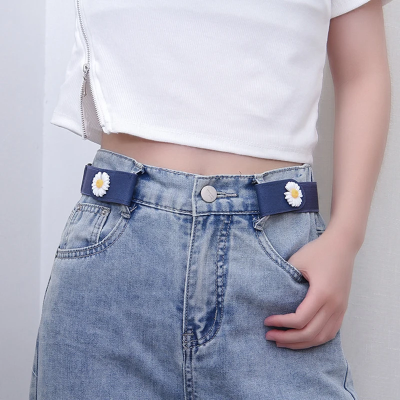 

Belts For Women Buckle-Free Waist Jeans Pants No Buckle Stretch Elastic Waist Belt For Men Invisible Belt DropShipping