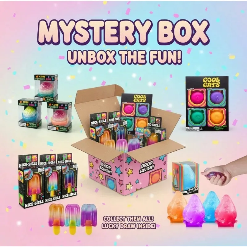

Cute Food & Animal Squishy Blind Box – 3 Independent Random Draws (Min. 2 Items, Up To 5 Possible) Lucky Surprise Set