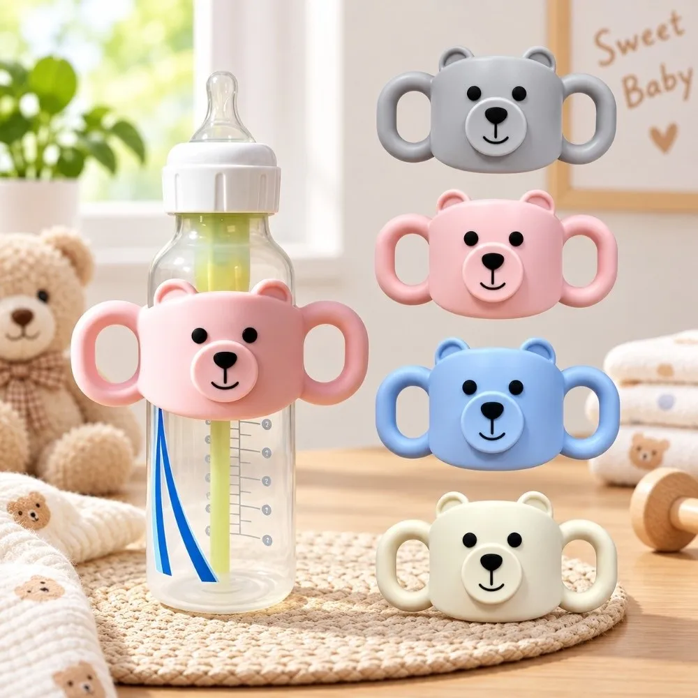 Silicone Bottle Handles Standard Caliber Global Fit Narrow Straw Bottle Holder Removable Design 1pc Pack Bottle Grip Handle